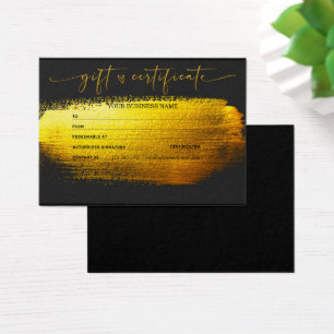 Cartes De Visite Modèle de certificat cadeau personnalisé Imprimabl