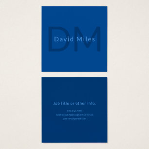 Cartes De Visite Modèle de texte modifiable pour le nom monographiq