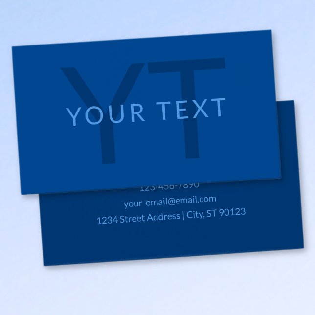 Cartes De Visite Modèle de texte modifiable pour nom monogrammé etc (Créateur téléchargé)