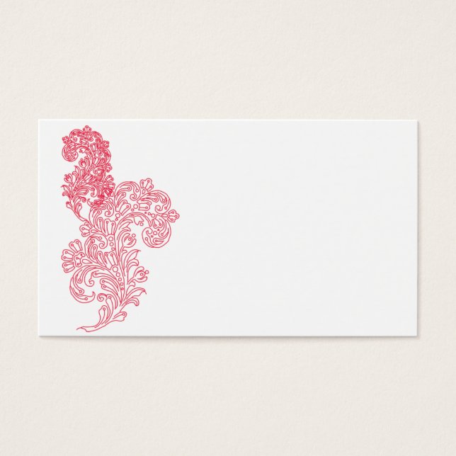 Cartes De Visite Modèle frontière magenta unique (Devant)