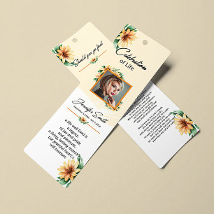 Cartes De Visite Modèle Signet funéraire