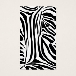 Cartes De Visite Modèle Zèbre