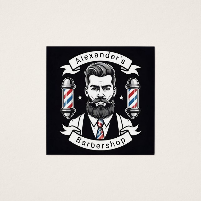 Cartes De Visite Modern Bearded Man (Devant)