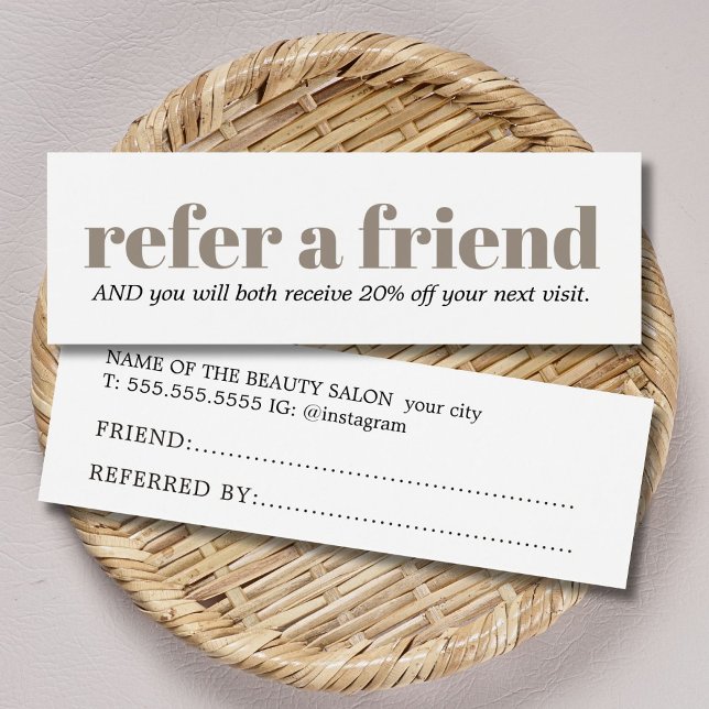 Cartes De Visite Modern Clean Bold Salon  (Créateur téléchargé)