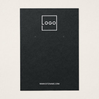 Cartes De Visite Modern Custom Business Logo Earring Display Cards