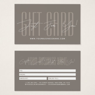 Cartes De Visite Modern script typography business gift card