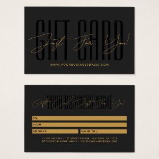 Cartes De Visite Modern script typography business gift card