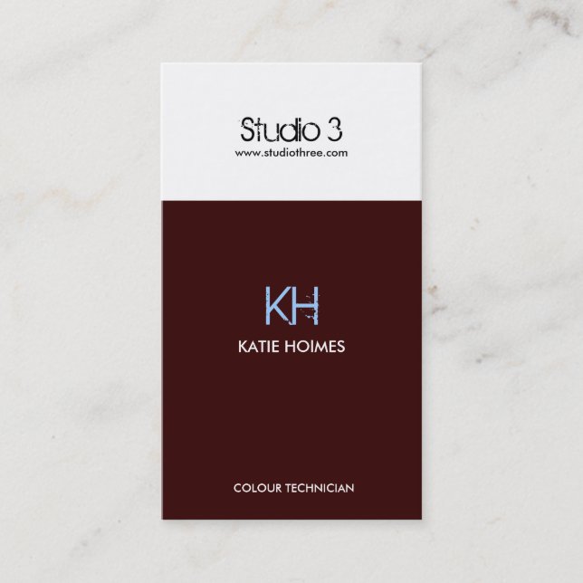 Cartes de visite - Moderne 2| Ordre personnalisé (Devant)