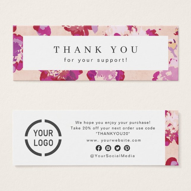 Cartes De Visite Moderne classique rouge abstrait (Devant & derrière)