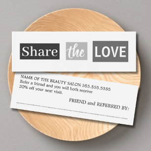 Cartes De Visite Moderne Cool gris blanc Salon de beauté aiguillage