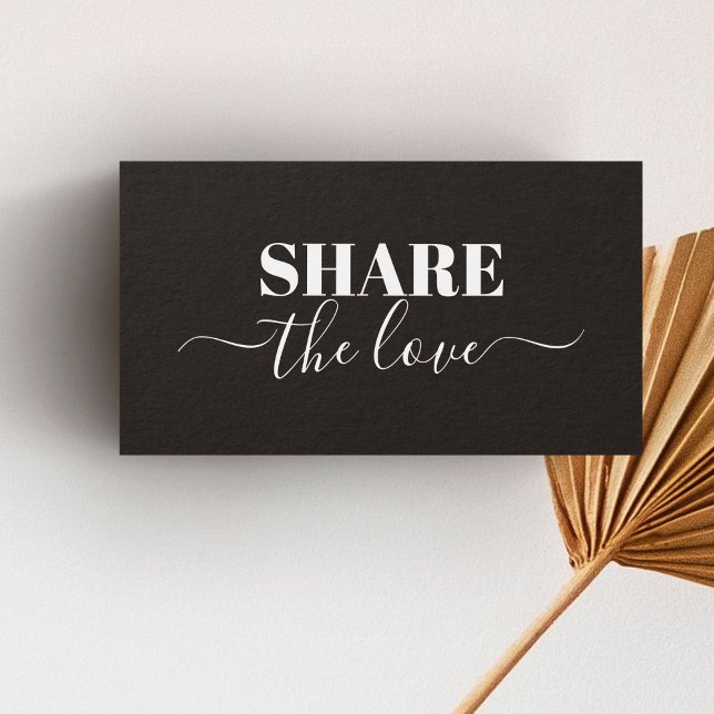 Cartes De Visite Moderne Elégant Black White Beauté Salon de référe (Créateur téléchargé)