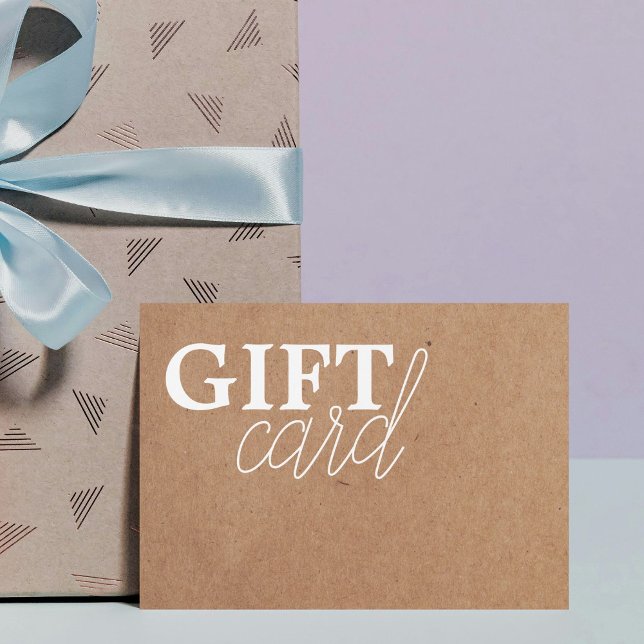 Cartes De Visite Moderne Simple Imprimé Kraft Beauté (Créateur téléchargé)