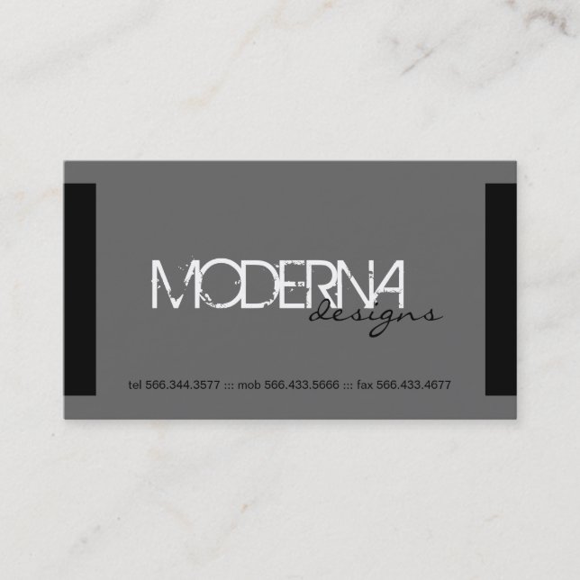 Cartes de visite modernes (Devant)