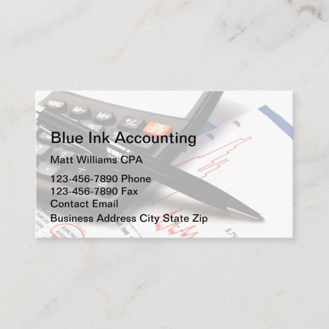 Cartes de visite modernes CPA comptable (Devant)