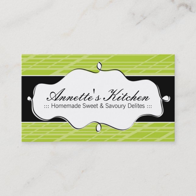 Cartes de visite modernes de chef (Devant)