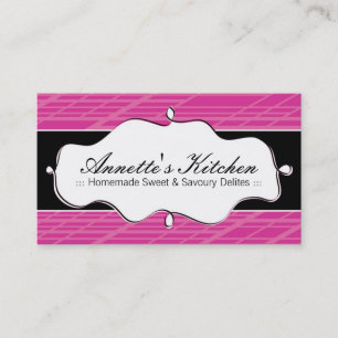 Cartes de visite modernes de chef