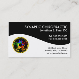 Cartes de visite modernes de chiropractie de