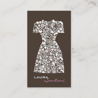 Cartes de visite modernes de chocolat de couturier