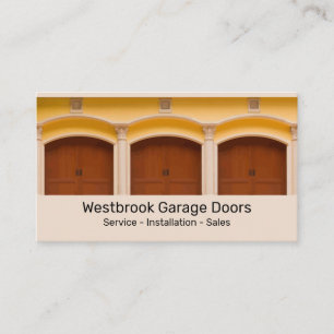 Cartes de visite modernes de Garage Door