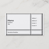 Cartes de visite modernes de HDR