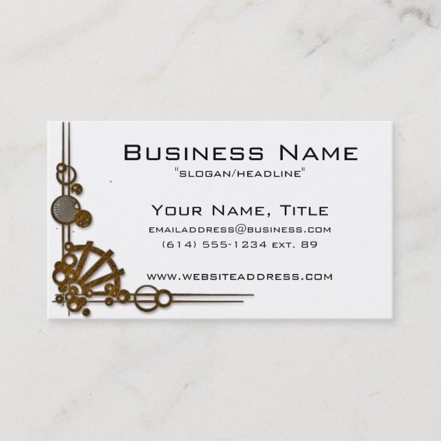 Cartes de visite modernes de la conception (mod) 3 (Devant)