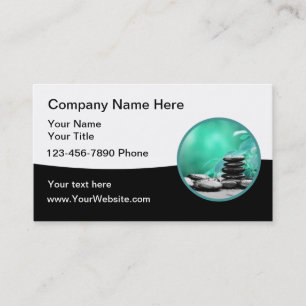 Cartes de visite modernes de massage médical