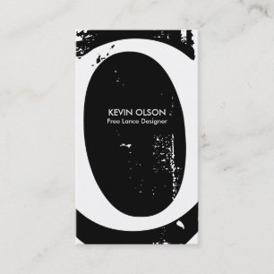 Cartes de visite modernes de monogramme