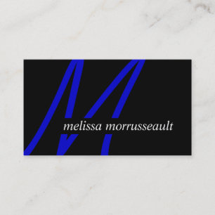 Cartes de visite modernes de monogramme