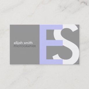 Cartes de visite modernes de monogramme