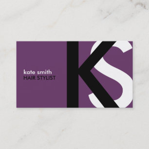 Cartes de visite modernes de monogramme