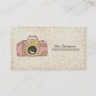 Cartes de visite modernes de photographe de