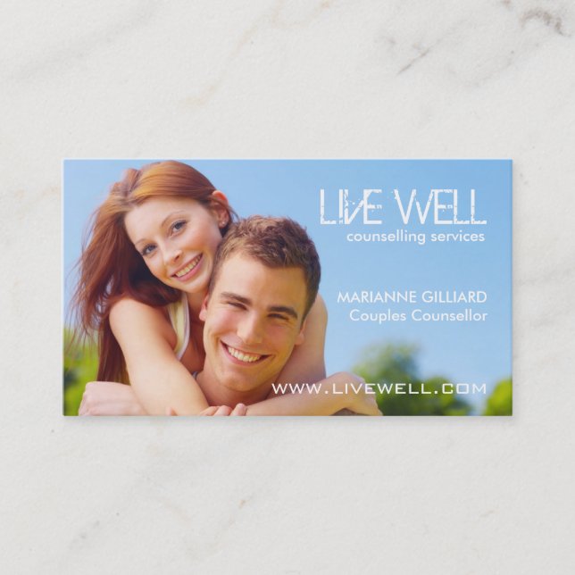 Cartes de visite modernes de thérapeute (Devant)