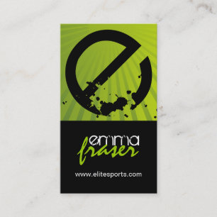 Cartes de visite modernes d'entraîneur de tennis