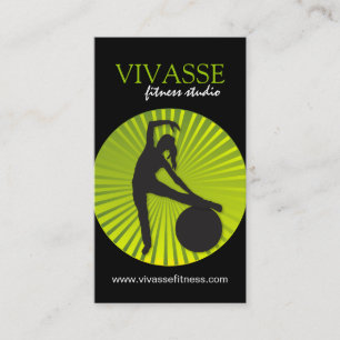 Cartes de visite modernes d'instructeur de forme