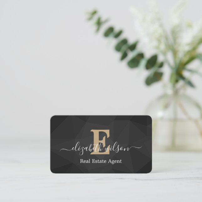 Cartes de visite modernes élégantes avec QR code e (Debout devant)