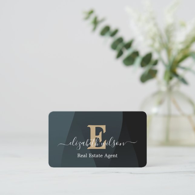 Cartes de visite modernes élégantes avec QR code e (Debout devant)
