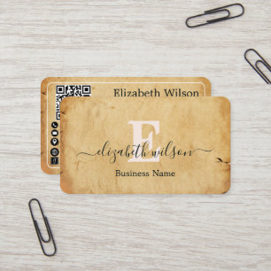 Cartes de visite modernes élégantes avec QR code p