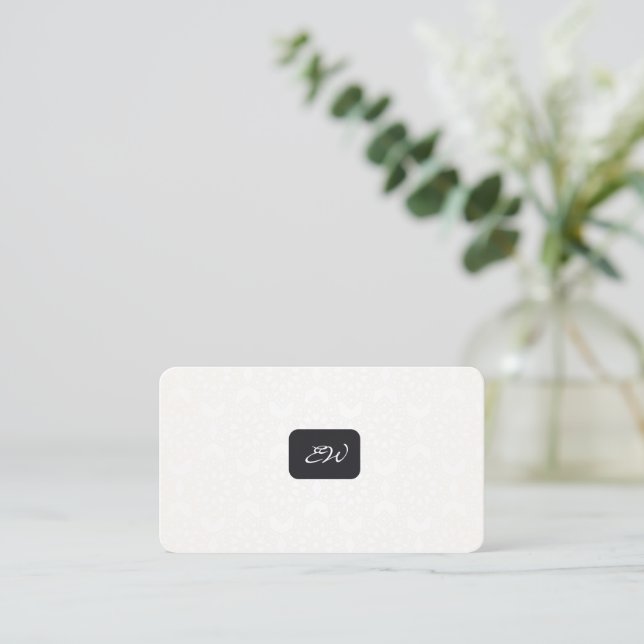 Cartes de visite modernes élégantes avec QR code p (Debout devant)