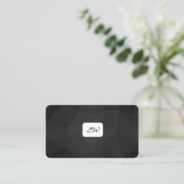 Cartes de visite modernes élégantes avec QR code p (Debout devant)