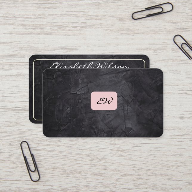 Cartes de visite modernes élégantes avec QR code p (Devant/Arrière en situation)