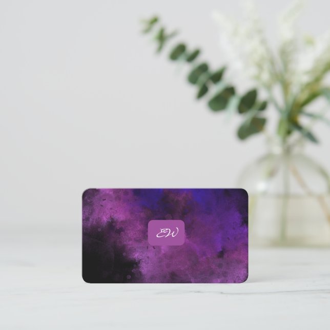 Cartes de visite modernes élégantes avec QR code p (Debout devant)