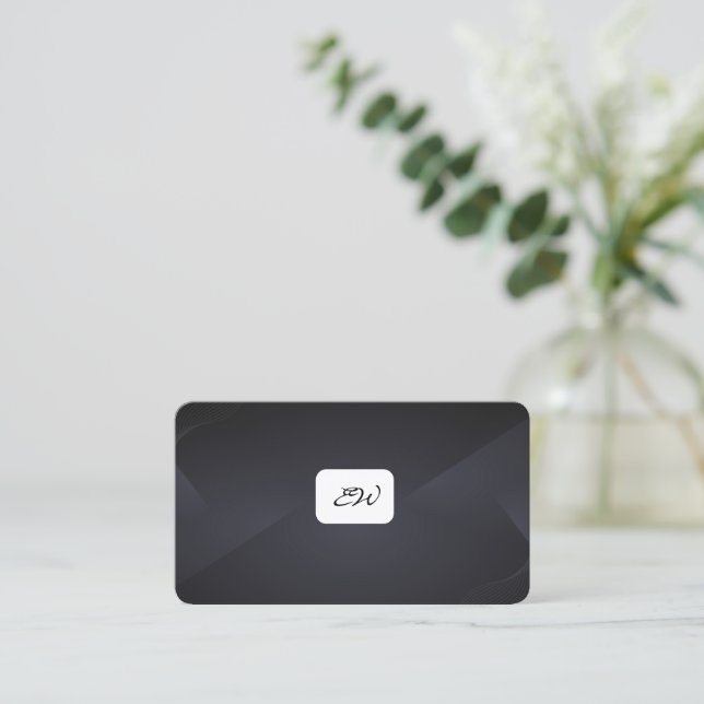 Cartes de visite modernes élégantes avec QR code p (Debout devant)