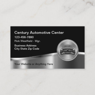 Cartes de visite modernes et élégantes pour l'auto