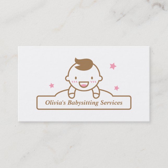 Cartes de visite modernes et mignonnes pour garçon (Devant)