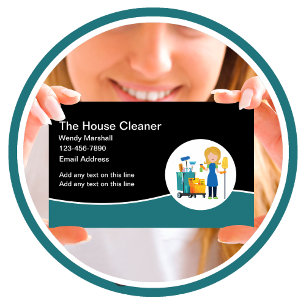 Cartes de visite modernes et modifiables pour serv