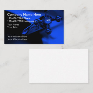Cartes de visite modernes et uniques pour plombier