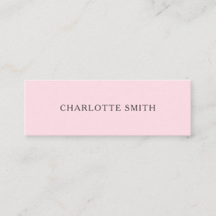 Cartes de visite modernes minimalistes de rose en