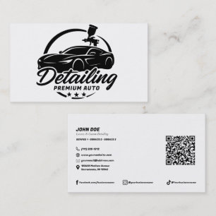 Cartes de visite modernes pour atelier de carrosse