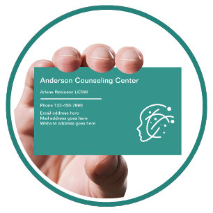 Cartes de visite modernes pour conseil en santé me