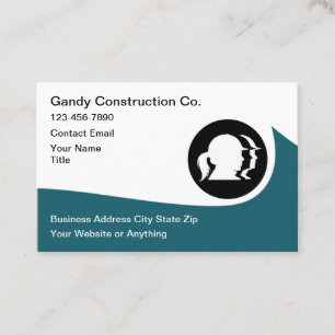 Cartes de visite modernes pour entreprise de const